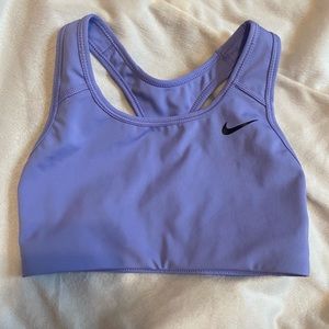 purple nike sports bra